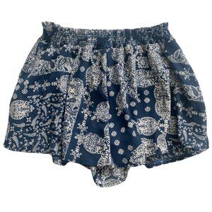 Altar’d State blue bandana flowy shorts Large